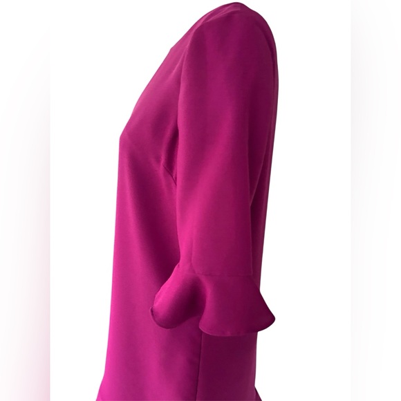CeCe Fuchsia Ruffle Mini Dress - Picture 6 of 7